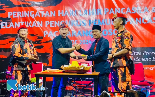 Peringati Hari Lahir Pancasila, Pemuda Pancasila Kabupaten Malang Potong Tumpeng