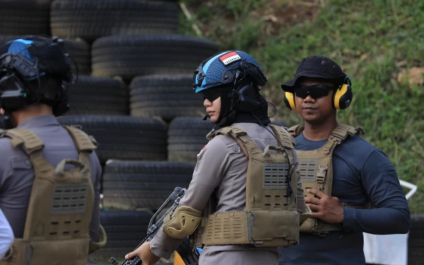 Foto Brigpol Wahyu Putri Widyaningrum anggota polwan Polres Tuban (11/06/2024)(Foto Ahmad Istihar/Ketik.co.id)