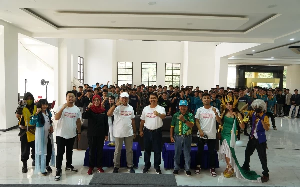 Foto Antusias ratusan pelajar mengikuti kejuaraan Bupati Cup Jember e-Sport Festival (15/6/2024) (Foto: IESPA Jember)