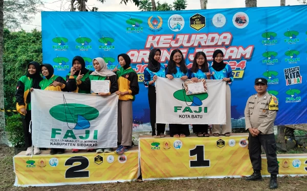 Tim Putri Arung Jeram Kota Batu Juarai Kejurprov di Banyuwangi