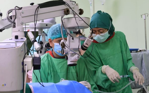 Thumbnail Berita - Operasi Katarak Bakti Kesehatan Polda DIY Sambut Hari Bhayangkara ke-78
