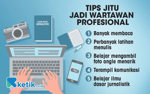 Thumbnail Berita - Ingin Jadi Wartawan Profesional? Simak 5 Tips dari GM Ketik Media Sumarno