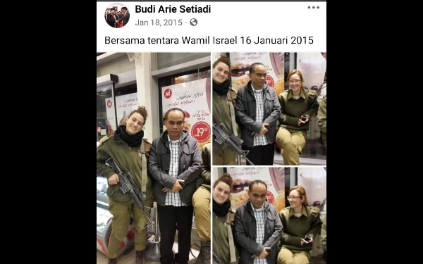 Thumbnail Berita - Muncul Foto Jadul Budi Arie Menkominfo Bareng Tentara Israel Bawa Senjata