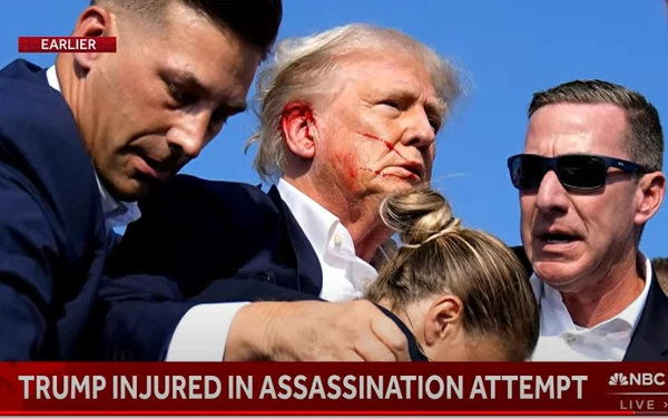 Thumbnail Berita - Donald Trump Ditembak dalam Kampanye di Pennsylvania