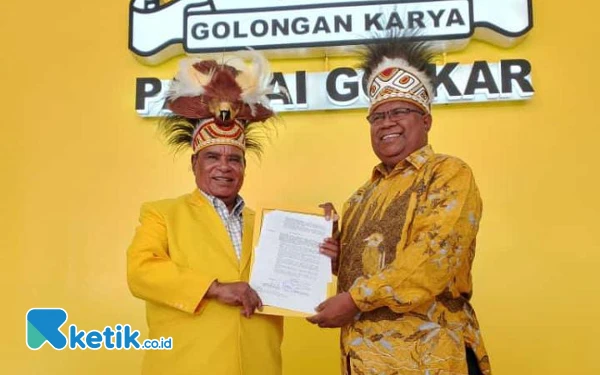 Thumbnail Berita - Sah! Partai Golkar Usung Pasangan Lambert Jitmau-Samsudin Anggiluli di Pilgub Papua Barat Daya 2024