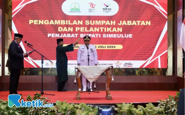 Teuku Reza Fahlevi Resmi Dilantik Jadi Pj Bupati Simeulue