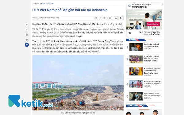 Thumbnail Berita - Media Vietnam Kritik Bau Sampah GBT sampai Penampilan Indonesia, Indra Sjafri: Harusnya Mereka Introspeksi Diri