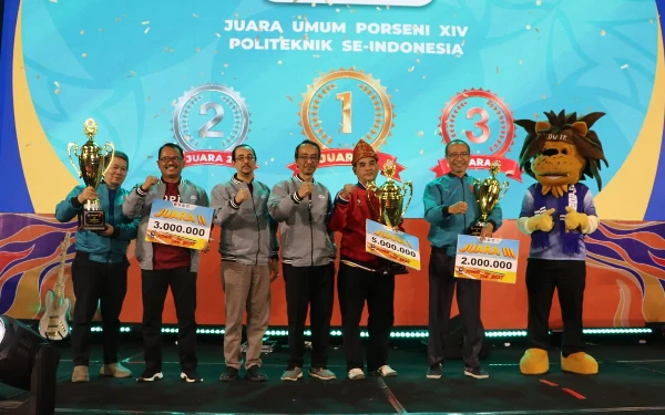 Politeknik Negeri Jember Sabet Juara 2 Porseni XIV, Bawa Pulang 14 Medali Emas