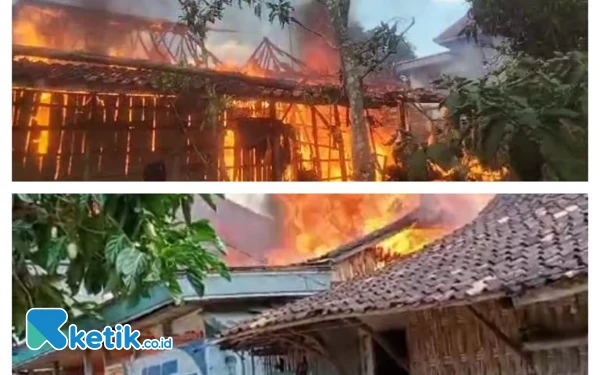 Thumbnail Ditinggal Panen Tembakau, Dua Unit Rumah dan Dapur di Sampang Ludes Terbakar