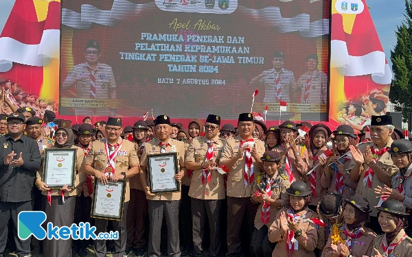 Puluhan Ribu Pramuka Penegak Se-Jatim Kumpul di Kota Batu Cetak 3 Rekor Muri, Apa Saja?