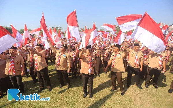 Di Hadapan Ratusan Pelajar, Pj Wali Kota Madiun: Pramuka Harus Tetap Dipertahankan