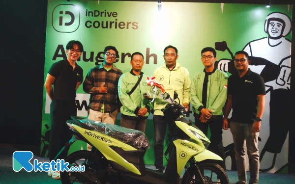 Kristiyan Raih Motor Beat, Juara I inDrive Kurir Surabaya