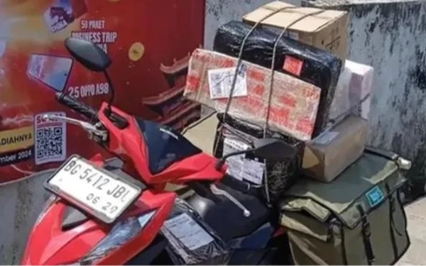 Duh! Kurir di Palembang Kecurian, Motor Beserta 55 Paket Hilang