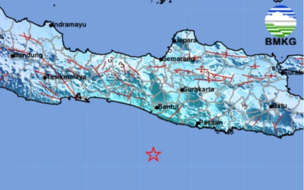 Thumbnail Gempa Magnitudo 5,8 Guncang Samudra Hindia di Selatan Gunungkidul