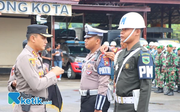 Libatkan 403 Personel, Polresta Sorong Kota Laksanakan Apel Gelar Pasukan Operasi Mantap Praja Dofior 2024