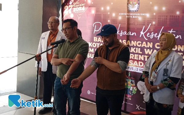 Cak Nur-Mas Heli Jalani Tes Kesehatan Pertama di RSUD Karsa Husada Kota Batu