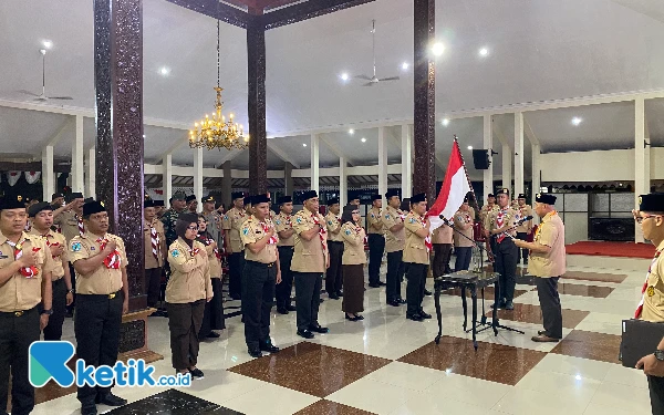 Ketua Kwarda Pramuka Jatim Lantik Pj Bupati dan Sekda Bondowoso Sebagai Kamabicab dan Ketua Kwarcab