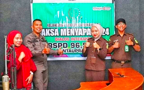 Jaksa Labuhanbatu Menyapa lewat Radio 96,5 FM, Jelaskan Lelang dan Pengembalian Barang Bukti Gratis