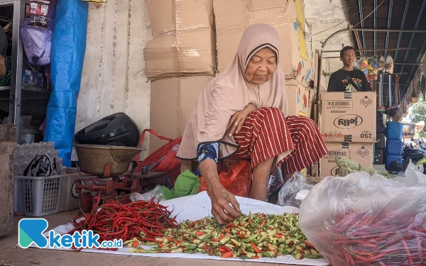 Harga Cabai di Pacitan Jeblok, Stok Bakul Menumpuk karena Konsumen Ogah Beli