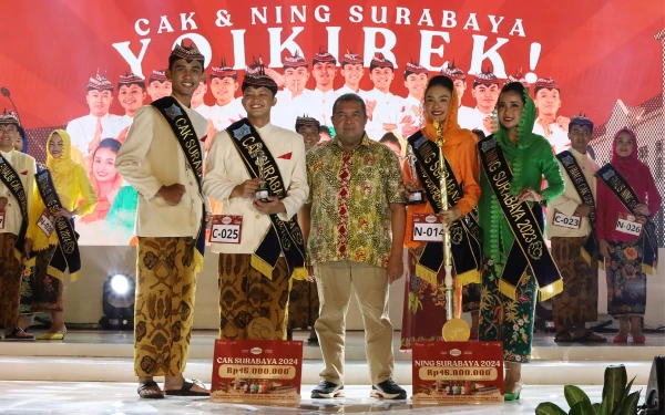 Thumbnail Pemilihan Cak dan Ning 2024, Wadah Generasi Muda Promosikan Kota Pahlawan