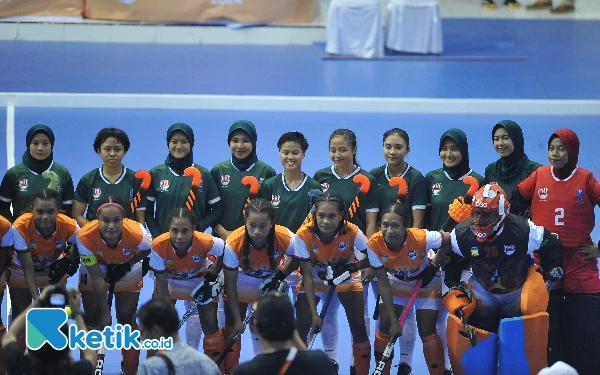 Tim Hockey Indoor Putri Jatim Tumbangkan Lampung 10-0, Peluang Medali Emas