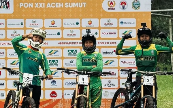 Atlet Downhill Kota Batu Sumbang Medali Perak PON XXI