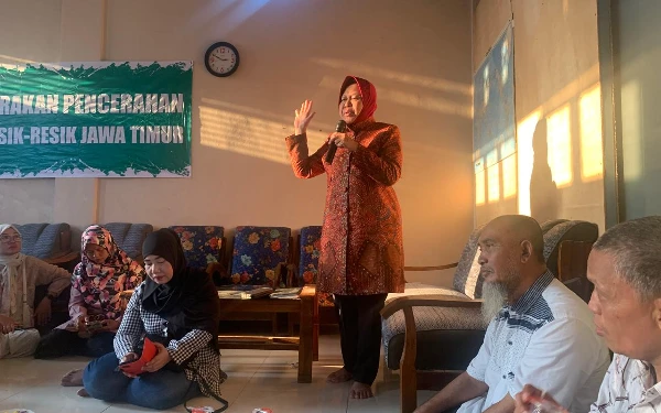 Risma Dengarkan Langsung Permasalahan Masyarakat Lamongan, Pendidikan Hingga Penanganan ODGJ