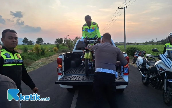 Diduga Terlibat Balap Liar, 2 Sepeda Motor Diamankan Satlantas Polres Situbondo