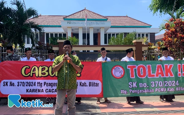 Ratusan Warga NU Blitar Gugat PBNU, Tuntut SK Pengesahan Pengurus PCNU 2024-2029 Dibatalkan