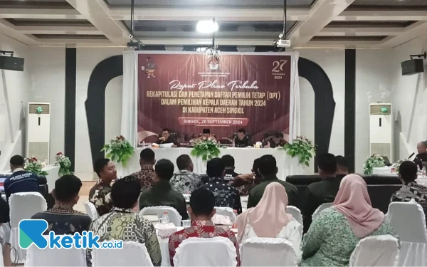 Thumbnail KIP Aceh Singkil Tetapkan Jumlah DPT Pilkada 2024