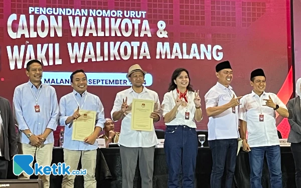 Thumbnail Jangan Sampai Tertukar! Ini Nomor Urut Calon Wali Kota dan Wakil Wali Kota Malang untuk Pilkada 2024