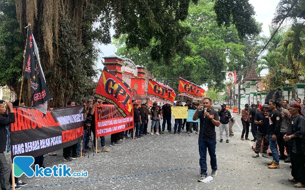 Ormas GPI Kepung Pendopo RHN, Siap Kawal Kasus Sewa Rumah Dinas Wabup Blitar hingga Tuntas