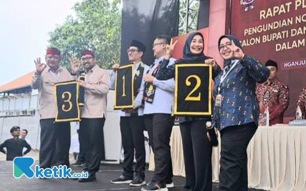 Dapat Nomor Urut 02, Pasangan Dua Srikandi Optimistis Menang di Pilkada Nganjuk