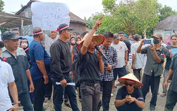 HGU Habis Puluhan Tahun, Ratusan Masyarakat Bandar Pasir Mandoge Asahan Minta PT JBP Hentikan Aktivitas