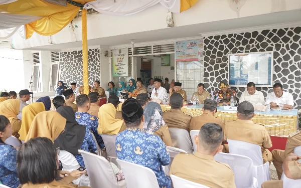 Kunker di Beberapa Kecamatan Pjs Bupati Asahan Harapkan Pemilu Aman dan Damai