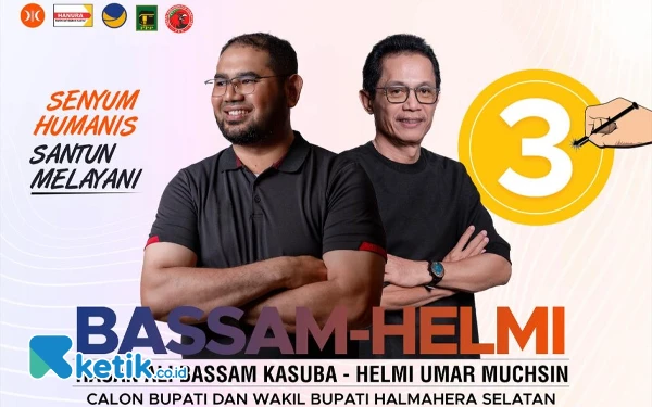 Selama Kampanye Pilkada Halsel, Paslon Bassam-Helmi Akan Kunjungi Seluruh Desa