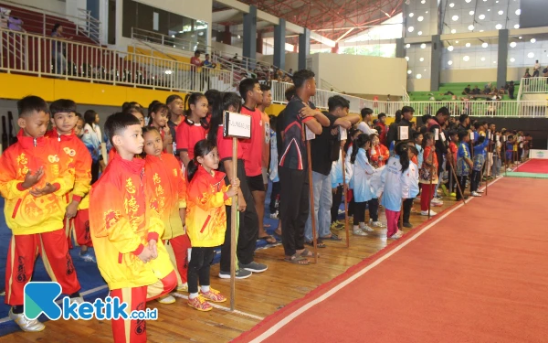 Kejurprov Wushu di Kota Batu Banjir Peserta