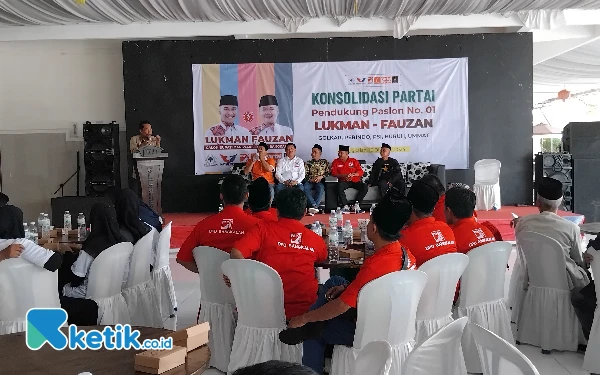 Calon Wakil Bupati Bangkalan Fauzan Ja'far Konsolidasi dengan 12 Partai Pendukung