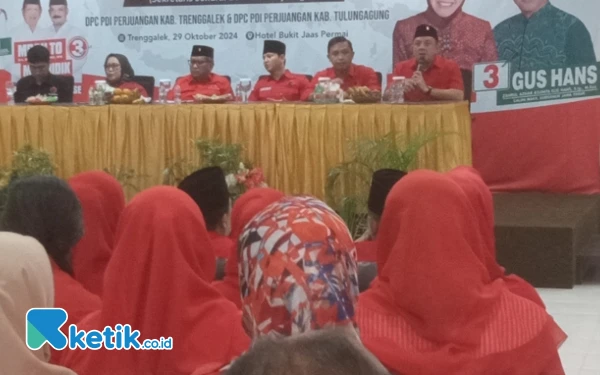 Pimpin Rakor Pemenangan Pilkada di Trenggalek, Hasto Sebut Elektoral Risma-Gus Hans Meroket