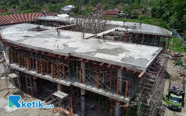 Pembangunan Gedung Perpustakaan Kabupaten Blitar Dihentikan Akibat Tak Capai Target Progres