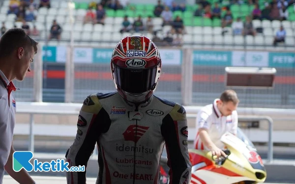 Thumbnail Mario Aji sepanjang musim ini telah mencetak empat poin. Dia meraihnya masing-masing dari GP Catalunya, Italia, Aragon, dan Australia. (Foto: Team Management Mario Aji for Ketik.co.id)