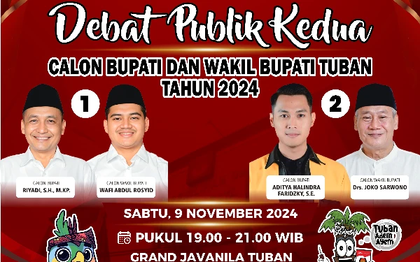 Thumbnail Berita - KPU Tuban Gelar Debat Sesi Dua Cabup-Cawabup 9 November, Ini Temanya