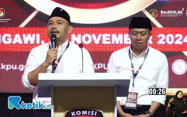 Thumbnail Debat Publik Pilbup Ngawi, Ony-Antok Komitmen Lanjutkan Semesta Berencana