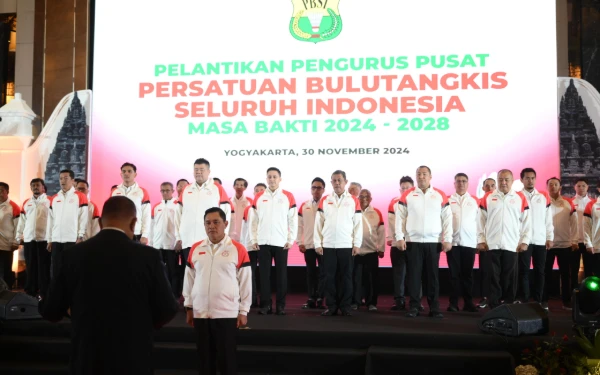 Thumbnail Berita - Pengurus PP PBSI 2024-2028 Resmi Dilantik, Ketum Fadil Imran: Banyak yang Harus Dibenahi