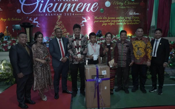 Hadiri Perayaan Natal dan Oikumene Tahun 2024, Ini Pesan Disampaikan Staf Ahli Bupati Asahan