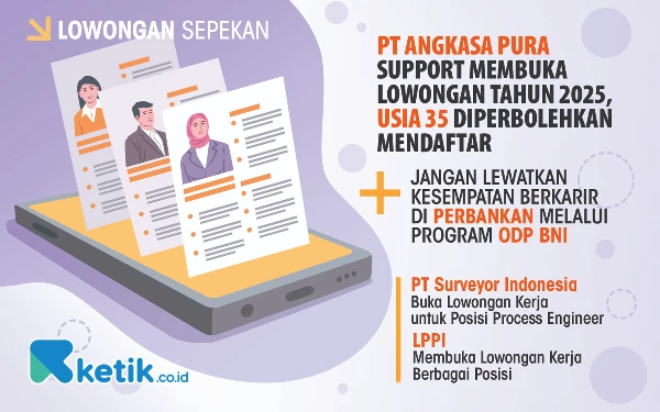 Thumbnail Berita - Lowongan Kerja Sepekan: PT Angkasa Pura Support hingga LPPI