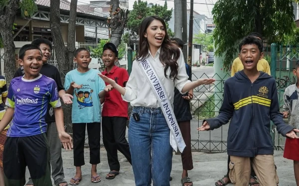 Thumbnail Berita - Melalui Sharing Session, Miss Universe Indonesia 2024 Semangati Komunitas Sahabat Anak