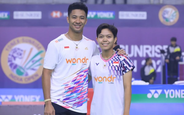 Thumbnail Berita - [Berita Foto] India Open 2025: Dejan Ferdinansyah/Siti Fadiah Ramuan Baru Ganda Campuran