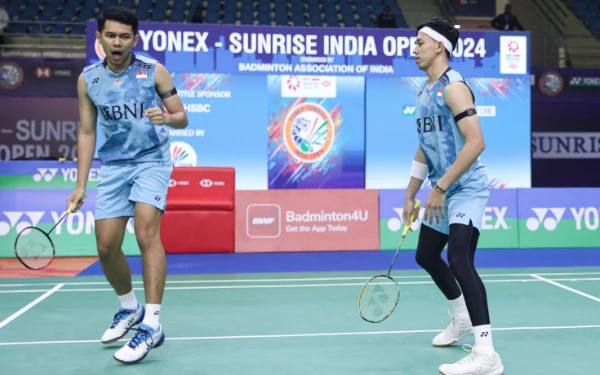 Thumbnail Berita - Jegal Wakil Malaysia, Fajar/Rian Lolos ke Babak 16 Besar India Open 2025