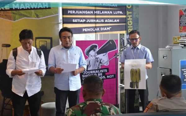 Thumbnail Para peserta konferensi XII PWI Cianjur berasal dari berbagai media ternama baik lokal, regional, dan nasional (Foto: Rusdi for Ketik.co.id)